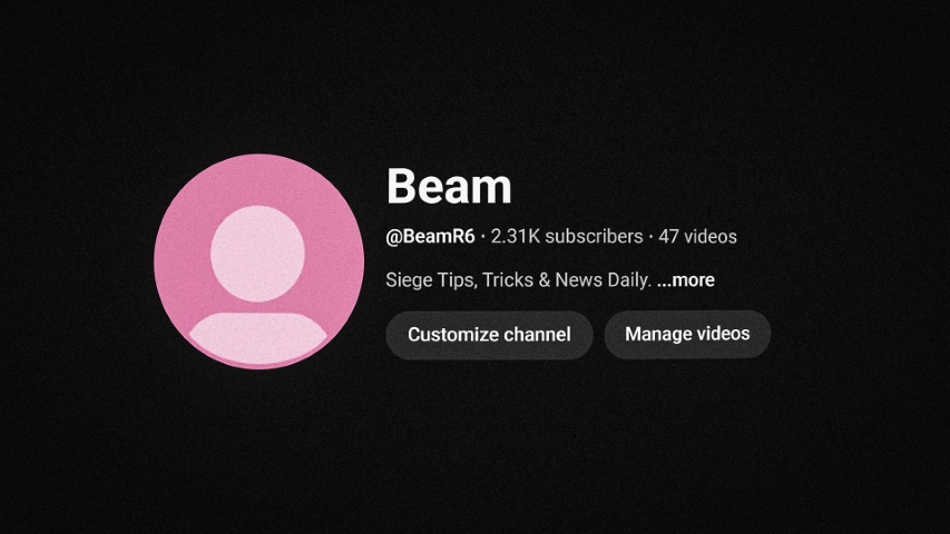 Thumbnail for BeamR6 gaming shorts channel